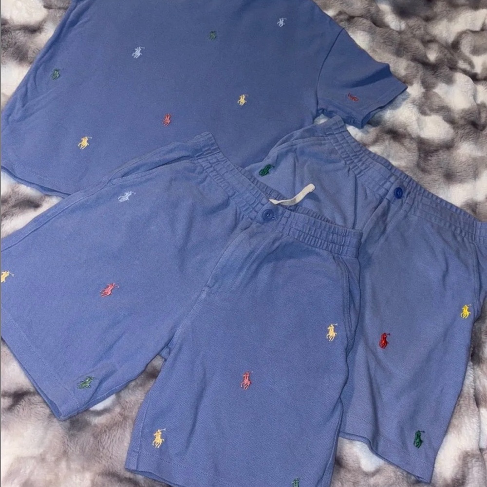 Polo by Ralph Lauren Light Blue Short set